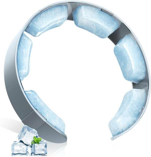 クールリング 28℃自然凍結 クールネックリング ネッククーラー アイスネックリング 首掛け 首ひんやりグッズ グレー