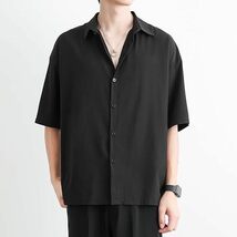 シャツ メンズ 五分袖 半袖 大きいサイズ 無地 速乾性 柔らかい 軽い 夏服 メンズ tシャツ XL_画像2