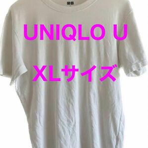 UNIQLO U ユニクロユー　白 XL カットソー　半袖　Tシャツ