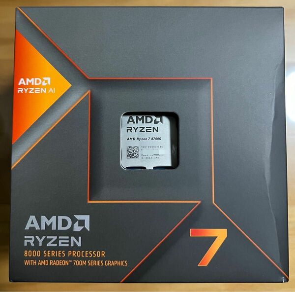 AMD Ryzen 7 8700G AM5 4.2GHz 8コア 16スレッド 65W 100-100001236BOX CPU