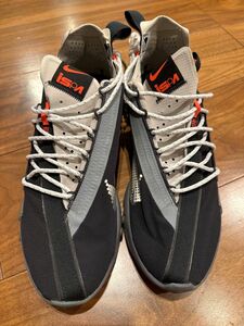 美品 NIKE REACT RUNNNER WR ISPA BLACK/METALLIC SILVER ナイキ リアクト28cm