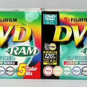 FUJIFILM DVD-RAM 5 COLOR MIx 繰り返し録画用 CPRM 120分 4.7GB 5枚入り×2 全10枚の画像1