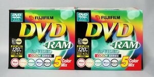 FUJIFILM DVD-RAM 5 COLOR MIx 繰り返し録画用 CPRM 120分 4.7GB 5枚入り×2 全10枚