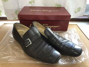 【1円スタート】サルヴァトーレフェラガモ Salvatore Ferragamo MINOS 24302 15 サイズ 8 2E【現状品】