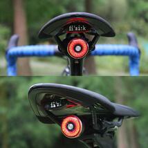 　自転車 ブレーキランプ アルミ合金製 高輝度 USB充電式 防水 テールライト_画像7