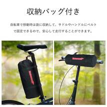 手軽な折りたたみ自転車収納バッグ 16-20インチ対応 専用ケース付き_画像6