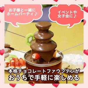 3〜4人用のチョコレートファウンテン