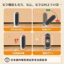 大風量セラミックヒーター 温風3段階調節機能 リモコン付き_画像1