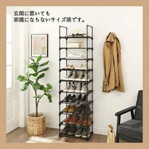 10 step storage. large shoes rack, shoes collection. adjustment optimum 