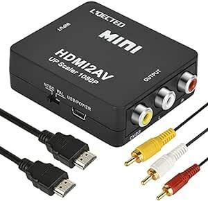 L'QECTED HDMI to RCA 変換コンバーター HDMI to AV コンポジット変換 hdmi からrca 1080
