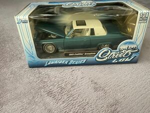  unopened goods Jada Toys JADA 1/24 1985 Cadillac Fleetwood brougham coupe STREET LOW Lowrider series Cadillac Brougham