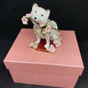 Piearth подарок box /jue Reebok s Sakura собака белый украшение бардачок интерьер кольцо кольцо 