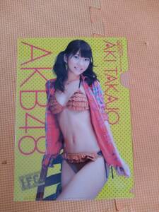 *AKB Takajou Aki ② B5 stamp clear file Young Champion appendix unused goods *