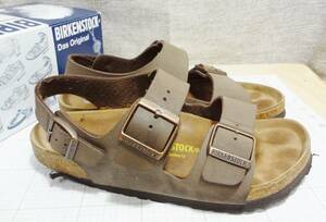 【概ね良好　箱付】BIRKENSTOCK　ビルケンシュトック　Milano　ミラノ　サンダル　39　バックストラップ　ドイツ製