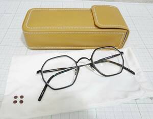 【美品】YELLOWS PLUS　イエローズプラス　CLINT クリント　C-224　メガネ　眼鏡　フレーム　　日本製
