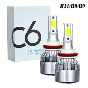 2個　LED フォグランプ H8 H11 H16 爆光ライト ホワイト 白　M7