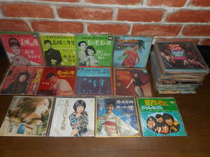 1960~70年代中心/赤盤含☆邦楽色々まとめてEPシングル貴重盤大量75枚セット☆流行歌/歌謡曲/ポップス/GS/B級/マイナー☆男/女性歌手