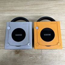 Nintendo ゲームキューブ GC 本体 2台 オレンジ シルバー DOL-001/DOL-003 コントローラー 5点 まとめ売り ジャンク【管2915X】_画像4
