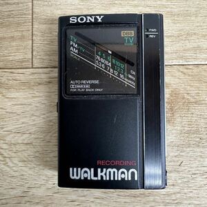 SONY ウォークマン WM-F404 ポータブルカセットテープ 再生 録音 ラジオ AM FM ジャンク【管2929T】