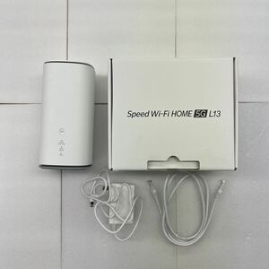 WiFiホームルーター　Speed Wi-Fi HOME 5G L13 最新型　WiMAX ルーター　白ロム