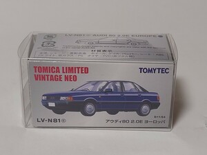 トミカリミテッドヴィンテージNEO LV-N81c アウディ80 2.0E ヨーロッパ ブルー 1/64 