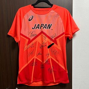 セイコーゴールデングランプリ2024 直筆サイン入り JAPAN Tシャツ　日本代表　パリオリンピック　世界陸上