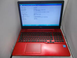 K17 富士通 LIFEBOOK AH42 Celeron 3855U HDD/無 メモリ/4GB　BIOS確認