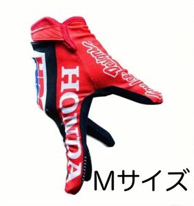 バイク用メッシュグローブ！Mサイズ春夏用　ツーリング グローブ HONDAロゴ　HRC レーシング