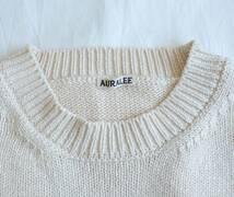 AURALEE オーラリー GIZA SUPERSOFT BIG KNIT P/O コットンニット size 1_画像4