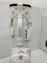 UTAA キャディバッグ キャスター付 新型ホワイト 3.5kg 9インチ 新品 お買い得_画像6