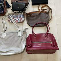 １円〜 ◇大量出品 格安スタート◇ COACH コーチ オロビアンコ エトロ フルラ j&m davidson など バッグ 10点 まとめ セット_画像4