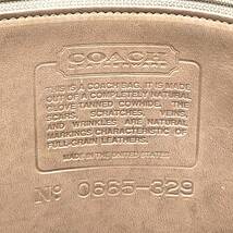 ◇大きいサイズ 入手困難品◇ COACH コーチ オールドコーチ トートバッグ ハンドバッグ 腕掛け ベージュ 大容量 オールレザー_画像9