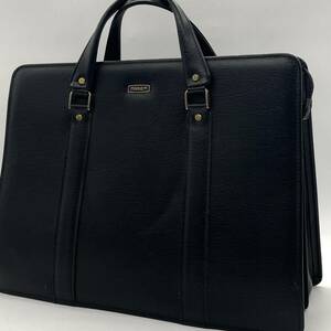 1 jpy ~ * hard-to-find goods * MARUEM business bag briefcase attache case men's A4 possible PC storage all leather black black 