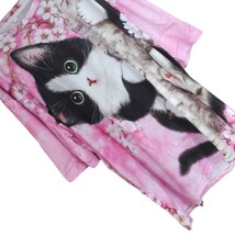 大きいサイズ レディース 半袖 Tシャツ ねこ柄 花柄 桜 オーバーサイズ ぽっちゃり ゆったり 4L 5L 6L 柄シャツ トップス _画像4