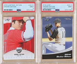 【大谷翔平 PSA9】2018 LEAF RC＆Limited Edition 2枚 送料無料 TOPPS