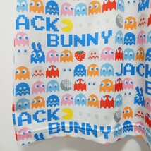 JackBunnyジャックバニー　ゴルフウェア　総柄ポロシャツ　メンズM【美品】パックマン　おしゃれ_画像9