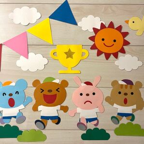 運動会壁面 壁面飾り 幼稚園 保育園
