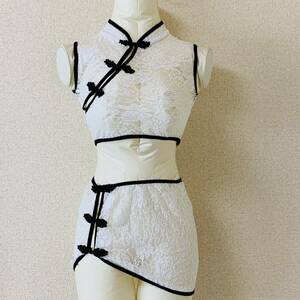 [ cosplay ] white race tea ina manner top and bottom set 