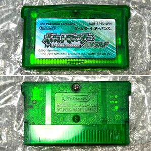 〈良品・箱説付属〉 GB GBA ゲームボーイ アドバンス ポケットモンスターエメラルド ワイヤレスアダプタ GAMEBOY Pokemon Emeraldの画像9