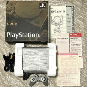 〈一部難あり・準美品・動作確認済み〉PS1 初代 プレイステーション 本体 初期型 SCPH-1000 S端子搭載 高音質 初代 プレステ PSoneの画像1