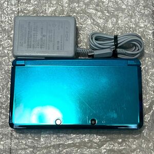 ( рабочее состояние подтверждено ) Nintendo 3DS корпус aqua blue зарядное устройство NINTENDO 3DS CTR-001