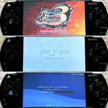 〈状態良好・動作確認済み〉PSP-2000 本体 ピアノブラック＋グリップアタッチメントポータブル PlayStation Portable 薄型_画像10