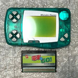 ( operation verification ending )WS WonderSwan body skeleton green + train .GO! WONDER SWAN