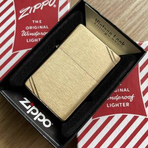 【未使用品】zippo 2023年ゴールド 1937レプリカ復刻版 ダイアゴナル