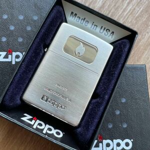 【未使用品】zippo 2022年 レギュラーサテーナ zippo's logoオイルライター 