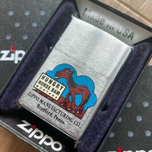 【未使用品】zippo 2001年 vintage hungry horsesオイルライター 