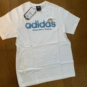 adidas アディダス 半袖Tシャツ サイズO 綿100% 新品 タグ付