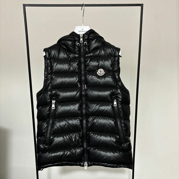 モンクレール★ MONCLER★LANOUX★ブラック★ダウンベスト★0★美品