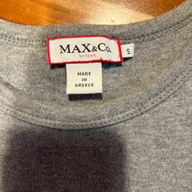 MAX&Co Tシャツ グレー ラメロゴ_画像2