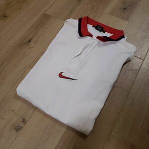 90’s 希少デザイン NIKE GOLF センターロゴ ポロシャツ